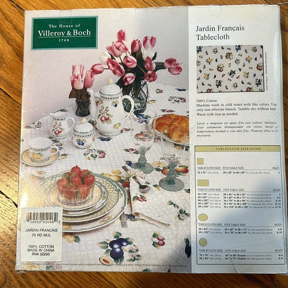NWT Villeroy & Boch table cloth 70 round - Picture 3 of 8